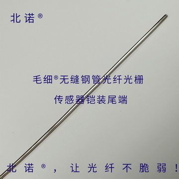 北諾250攝氏度毛細無縫鋼管單端光纖光柵傳感器（01型）尾端結(jié)構(gòu)