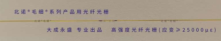 高強(qiáng)度光纖光柵 - 應(yīng)變量≥25000με - 配套北諾?毛細(xì)?光纖光柵應(yīng)變，位移，應(yīng)力傳感器