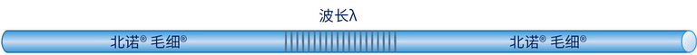光纖光柵傳感器用FBG光纖光柵示意圖